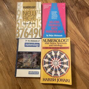 VTG Occult Numerology Book Lot 4 Paperback New Age Numbers Number Astrology